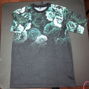 Mens rose print jersey